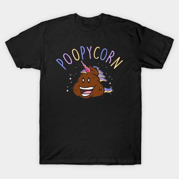 Cute & Funny Poopycorn Adorable Poop Unicorn T-Shirt by theperfectpresents